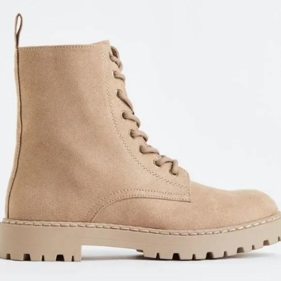 H M Shoes New H M Womens Ankle High Lace Up Boots Poshmark